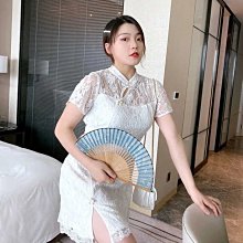 改良旗袍大尺碼洋裝夏裝民族風中國風藝文中式素雅復古改良旗袍裙寬鬆氣質顯瘦薄款棉麻短袖洋裝~梅梅服飾 歷史價格詳細信息