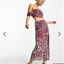 (嫻嫻屋) 英國ASOS-Sisters of the Tribe透明提花高腰中長裙EJ23 歷史價格詳細信息