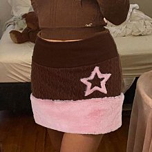 Y2K辣妹毛毛半指手套女秋冬季騎行保暖防寒針織袖套原宿可愛毛線 歷史價格詳細信息