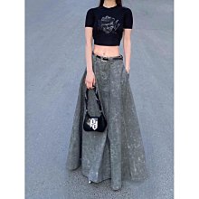 灰色半身裙女夏季薄款2024新款百褶裙高腰小個子a字短裙學生裙子 歷史價格詳細信息