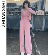2024夏季新款時尚套裝裙女洋氣減齡顯瘦娃娃領上衣半身裙子兩件套 歷史價格詳細信息