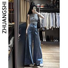 2024春夏半松緊腰彈力牛仔裙女高腰顯瘦開叉半身裙潮新款百搭裙子 歷史價格詳細信息