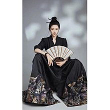 馬面裙 夏秋 中國風古裝 漢服女 明製對襟衫 漢元素漢服女新中式國風螺鈿馬面裙飛機日常套裝~超美服飾 歷史價格詳細信息