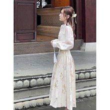 #婷婷百貨#--新中式國風改良漢服 混搭馬面裙半身裙日常通勤套裝女夏季---達人社 歷史價格詳細信息
