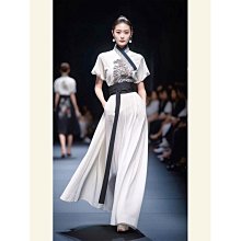 新中式女裝成人漢服改良版旗袍連衣裙女夏季國風套裝裙子L 歷史價格詳細信息