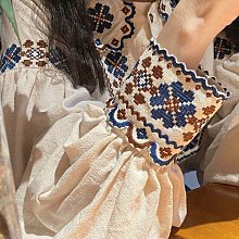 爆款   洋裝    網紅牛仔裙洋裝2022新款女夏收腰顯瘦氣質法式網紗裙子森系仙女超仙 歷史價格詳細信息
