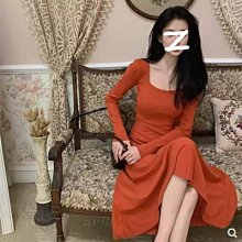 法式內搭長袖連衣裙女秋冬季新款氣質性感打底收腰修身顯瘦中長裙流行女裝連身裙休閒服女裙子 歷史價格詳細信息