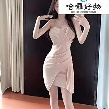 法式性感御姐抹胸包臀魚尾裙女夏季顯瘦收腰冰絲針織不規則連衣裙-kby科貝 歷史價格詳細信息