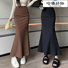 半身裙女2023新款時尚休閑百褶裙修身顯瘦百搭洋裝-伽美服飾 歷史價格詳細信息
