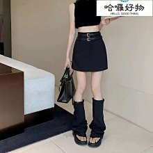 黑色腰帶半身裙女秋季新款超短裙高腰裙子純欲性感緊身包臀裙~微微服飾 歷史價格詳細信息