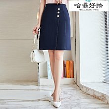純色拼接半身裙春季新款輕熟優雅風高腰顯瘦百搭A字裙 歷史價格詳細信息