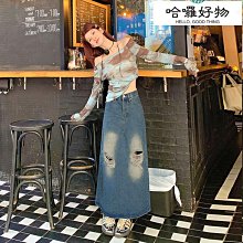 女童牛仔褲春秋洋氣寬鬆2024秋款長褲中大童印花老爹褲秋裝哈倫褲 歷史價格詳細信息