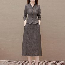 貴夫人中長款 媽媽裝 顯瘦洋裝女 春秋新款 韓版 長袖旗袍裙子~微微服飾 歷史價格詳細信息