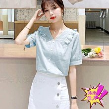 【優價百貨】=polo翻領排扣卷邊短袖口袋休閑襯衫女夏日雜寬松凈色氣質百搭上衣=上衣/短t/打底衫/一字領t/雪紡/襯衫/蕾絲/棉麻衫/亞麻衫/背心 歷史價格詳細信息