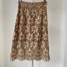 2024夏日特賣~091017藏藍暗格紋修身羊毛裙 M 歷史價格詳細信息