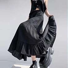 工裝短裙 工裝裙 工裝群 灰色西裝半身裙女春秋2024新款夏季高腰a字傘裙垂墜感百褶裙長裙 歷史價格詳細信息