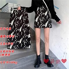 S-5XL  胖mm大碼女裝不規則牛仔裙顯瘦中長款半身裙百搭拼接A字裙 歷史價格詳細信息