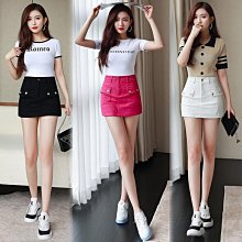 實拍高腰牛仔半身裙女春2024新款設計感百褶氣質短裙子 歷史價格詳細信息