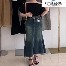 2023新款牛仔褲女春夏復古辣妹小眾設計感不規則開叉微喇叭長褲子 歷史價格詳細信息