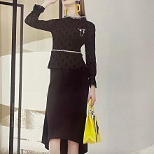迪奧吉 23春夏 8373V 黑色牛仔拼接設計裙 全新附吊牌 M/L/XL 歷史價格詳細信息