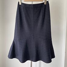 2024夏日特賣~091017藏藍暗格紋修身羊毛裙 M 歷史價格詳細信息