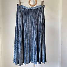 2024夏日特賣~091017藏藍暗格紋修身羊毛裙 M 歷史價格詳細信息