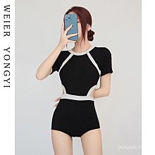 【趣嗨】????泳衣-女????大碼運動泳衣女胖MM200斤顯瘦遮肚三件套泳裝學生分體平角新款夏趣嗨 HQLN  露天市集  全 歷史價格詳細信息