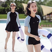 泳 泳裝 長袖游泳女 連體平角 專業訓練  超仙 保守 新款 年輕漂亮 性感遮肚顯瘦 泳裝 歷史價格詳細信息