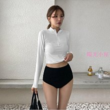 泳衣女生泳衣夏季泳裝防曬遮肚黑色顯瘦保守二件式女生泳衣 歷史價格詳細信息