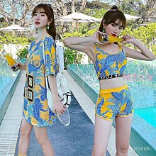 分體泳衣女2024新款保守短袖防曬遊泳衣微胖女孩顯瘦跑溫泉比基尼 歷史價格詳細信息