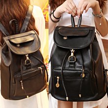 韓版大容量背包PU軟皮後背包雙肩包旅遊背包時尚百搭背包防潑水背包 (B1090131A) 歷史價格詳細信息