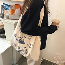 【熱賣精選】帆布包 日式藝文帆布包 大容量 托特包 可愛單肩手拎包 學生拎書袋 刺繡貓咪手提包 歷史價格詳細信息
