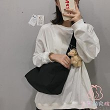 【熱賣精選】小兔單肩帆布包 手拎袋 大容量逛街購物袋 毛絨刺繡包 休閒 可愛 學生 ins拎書手提袋 歷史價格詳細信息