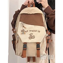 少女學院風大容量書包 韓版ins初中生高中生百搭雙肩包旅行揹包 歷史價格詳細信息