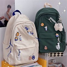 日系原宿少女書包女韓版簡約百搭初中生高中學生雙肩包大容量揹包 歷史價格詳細信息