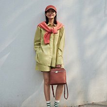 loro*LP19真皮飯盒包gigi同款piana荔枝紋牛皮手提包簡約單肩包女 歷史價格詳細信息