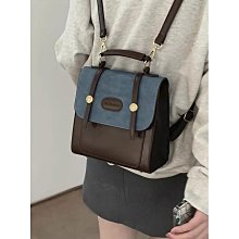 復古牛仔雙肩包女包包新潮學生上課背包百搭單肩手提書包 價格比較,價格查詢,歷史價格詳細信息