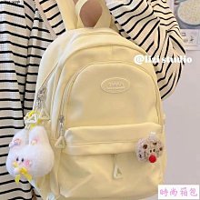 日系少女感雙肩包女可愛學生可愛卡通鯊魚背包帆布學生初中生書包外出斜背包-促銷 歷史價格詳細信息