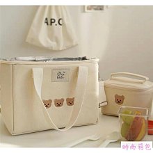 媽媽包 媽咪包 韓國ins刺繡小熊媽咪包2022新款母嬰包外出輕便手提便當包媽媽包��新款ins小熊刺繡保溫媽咪包 歷史價格詳細信息