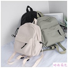 後背包女時尚簡約素色校園少女心小書包ins女生街頭戶外旅行背包 歷史價格詳細信息
