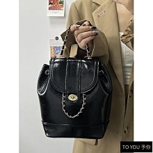 後背包 韓國新款小眾設計肩背包 簡約手提小背包 高級感夾子雙肩包 時尚精品款後背包 歷史價格詳細信息