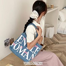 泰國????大字母托特包 帆布包 女包 厚磅 肩背包 大容量帆佈袋 簡約 日常包 單肩包 印花包 手提包-西可小鋪❤️ 歷史價格詳細信息