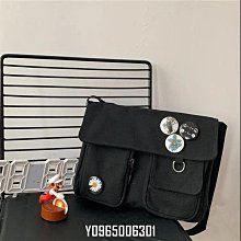 韓版ins帆布包女斜挎百搭大容量上班族單肩小包包外出手提水桶包-李李 韓國女裝 歷史價格詳細信息