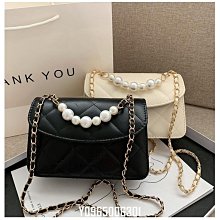 珍珠鏈條包包女2023新款爆款草編斜挎包迷你小包包藤編小圓包 歷史價格詳細信息