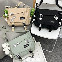 斜挎包女大學生上課包包大容量ins潮牌郵差包斜跨揹包男士單肩包 歷史價格詳細信息