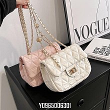 小香風菱格鏈條包包女春夏流浪包百搭ins大容量托特包立體翻蓋包氣質鏈條包斜跨斜背包-陽光優選 歷史價格詳細信息