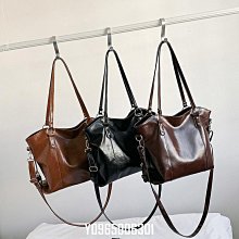 秋冬大容量純色子母包ins超火單肩斜挎包Pu水桶包女學生側背包斜背水桶包 流行 歷史價格詳細信息