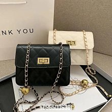 菱格繡線小包包女2023新款夏天流行質感鏈條斜挎包手拎迷你半月包 歷史價格詳細信息