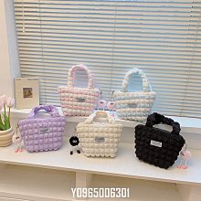泡泡花朵手提圓筒包女2023新款日韓少女質感單肩手拎便當包購物袋 歷史價格詳細信息