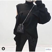 時尚抽繩水桶包夏季新款包包女大容量ins百搭小眾軟皮單肩斜背包--麥包包 歷史價格詳細信息